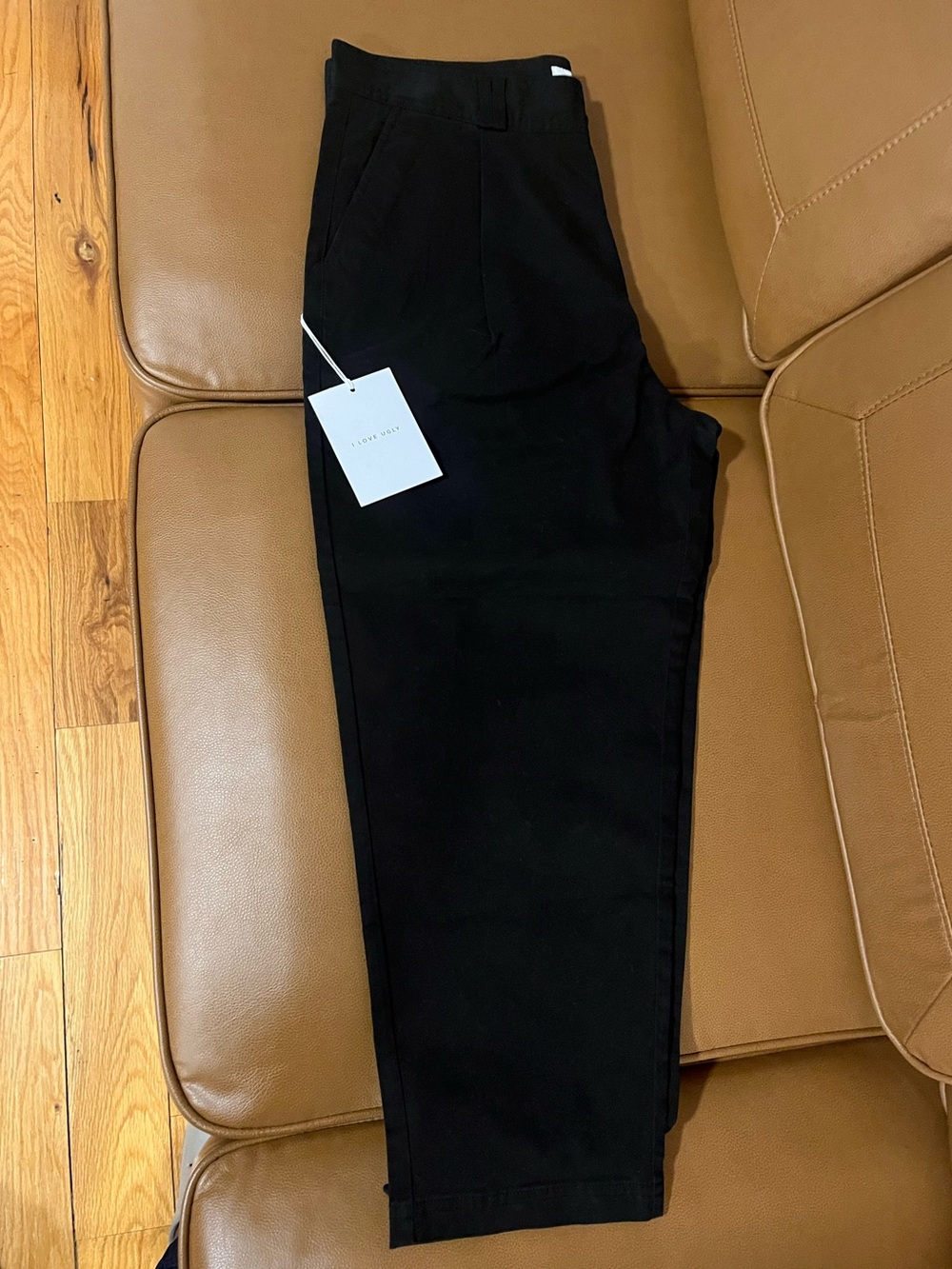 I LOVE UGLY black Women’s chino trousers /Khakis | Sz:Large | Orig: $148